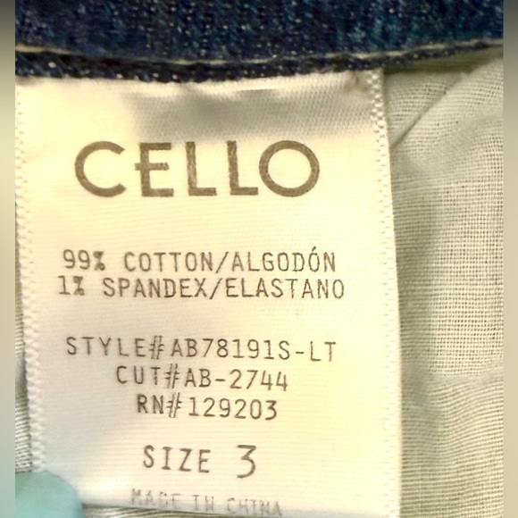 Cello High Rise Straight Leg Destroyed Ankle Length Jeans With Distressed Hem - Picture 11 of 11